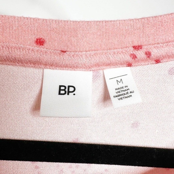NWOT BP Print Brushed Knit Pajama Set Beauty Snowflake Dots Women's Pink Size M - Picture 4 of 7